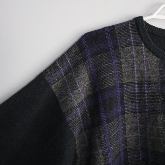Clan Douglas Mens XL Cashmere/Wool Scotland Tartan Plaid Pullover Knit Sweater - Picture 3 of 11
